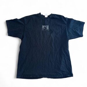 Black Y2K style Short Sleeve Tee